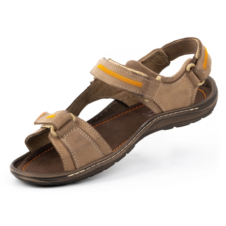 Olivier 323 braune Herrensandalen 2