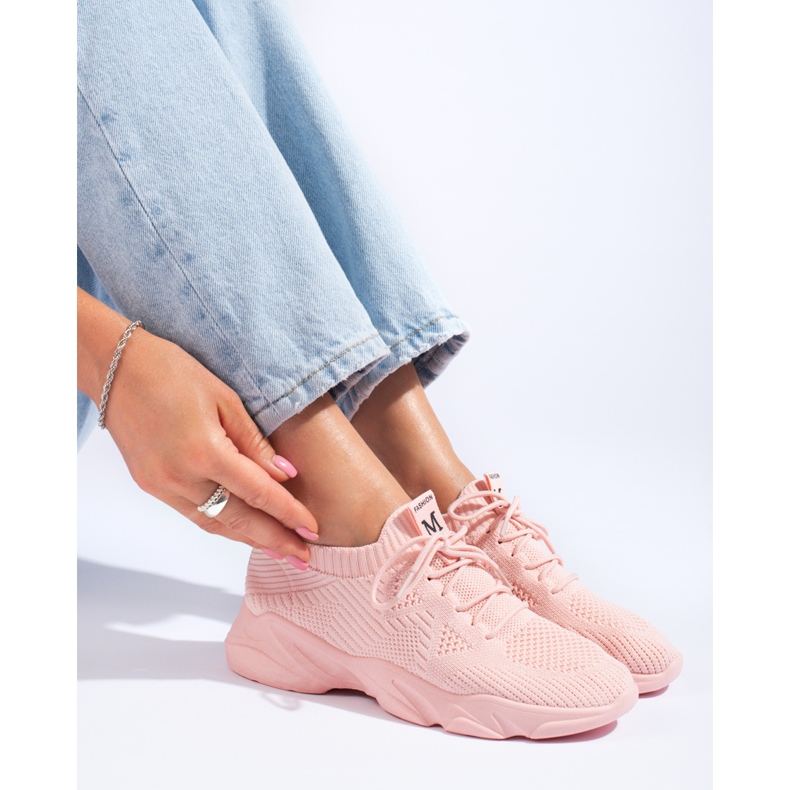 Rosa Sportschuhe für Damen von Shelovet 1
