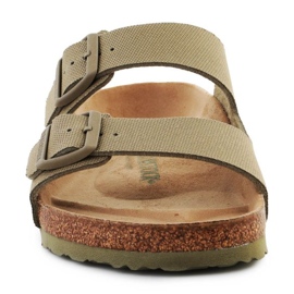 Birkenstock Rivet Logo Vegan Canvas Faded Slides 1023958 grün 1