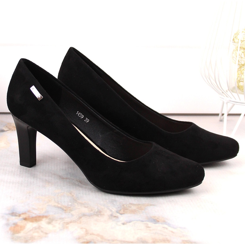 Schwarze Wildlederpumps von Sergio Leone 2