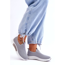 Klassische Slip-On-Sportschuhe in Grau 4