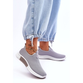 Klassische Slip-On-Sportschuhe in Grau 6