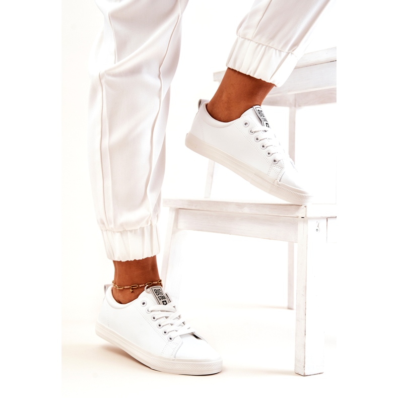 Lederturnschuhe Big Star JJ274311 Weiß 7