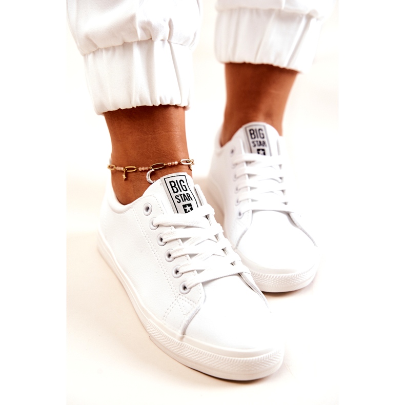 Lederturnschuhe Big Star JJ274311 Weiß 6