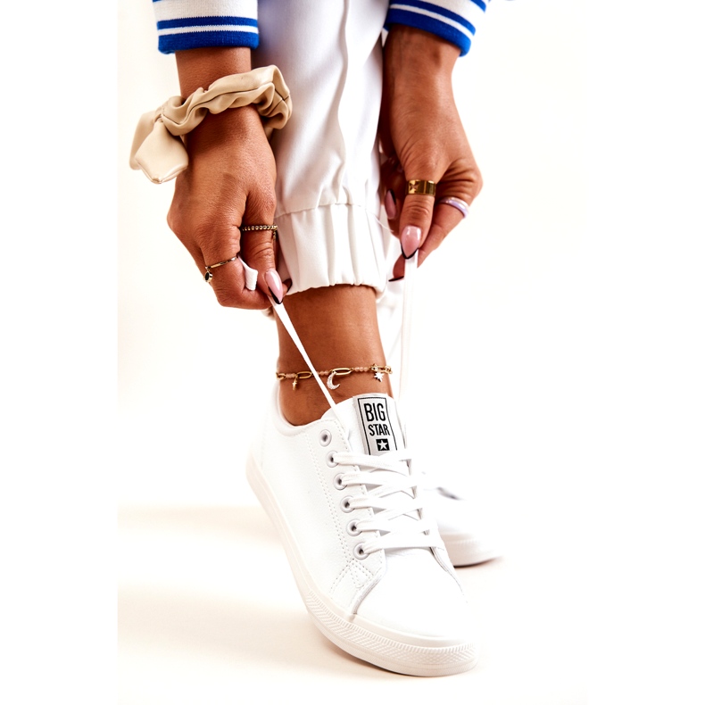 Lederturnschuhe Big Star JJ274311 Weiß 1