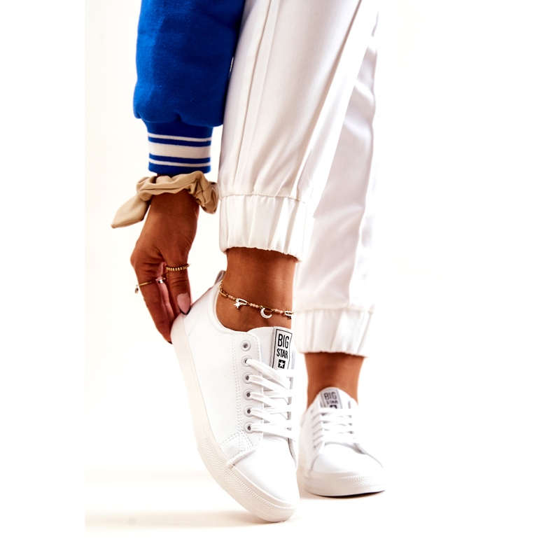 Lederturnschuhe Big Star JJ274311 Weiß 2