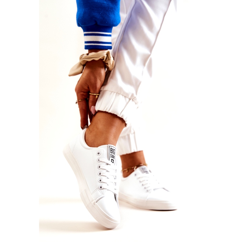 Lederturnschuhe Big Star JJ274311 Weiß 3