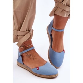 Big Star Plateau-Espadrilles für Damen FF274532 Blau 1