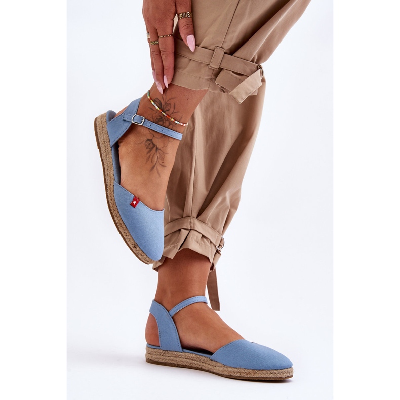 Big Star Plateau-Espadrilles für Damen FF274532 Blau 2
