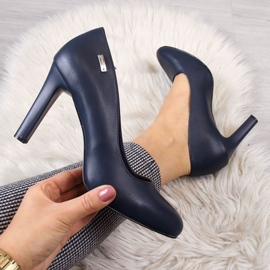 Pumps am Pfosten Sergio Leone W SK3M Marineblau 1