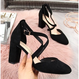 Sandalen am Pfosten Sergio Leone W SK248A schwarz 2