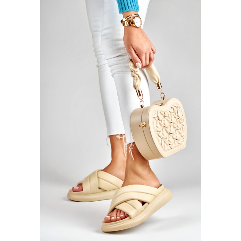 La.Fi Klassische beige Hausschuhe 2