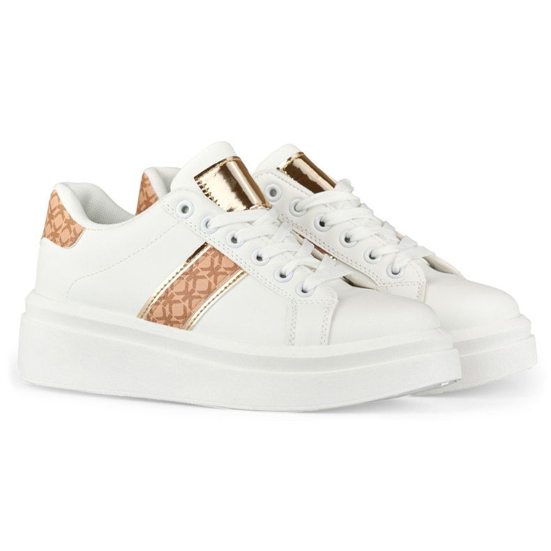 Stylische weiße Damen-Sportschuhe 1