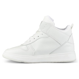 Weiße Damen-Sneaker oberhalb des Knöchels 2