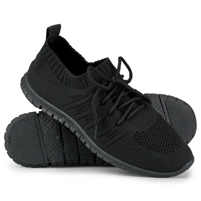 Leichte schwarze Sportschuhe für Damen 1