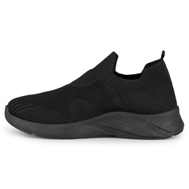 Schwarze Sport-Slipper 2
