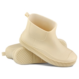Mattbeige Damen-Regenstiefel 1