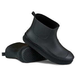 Mattschwarze Damen-Regenstiefel 1