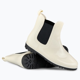 Klassische beige Gummistiefel für Damen 1