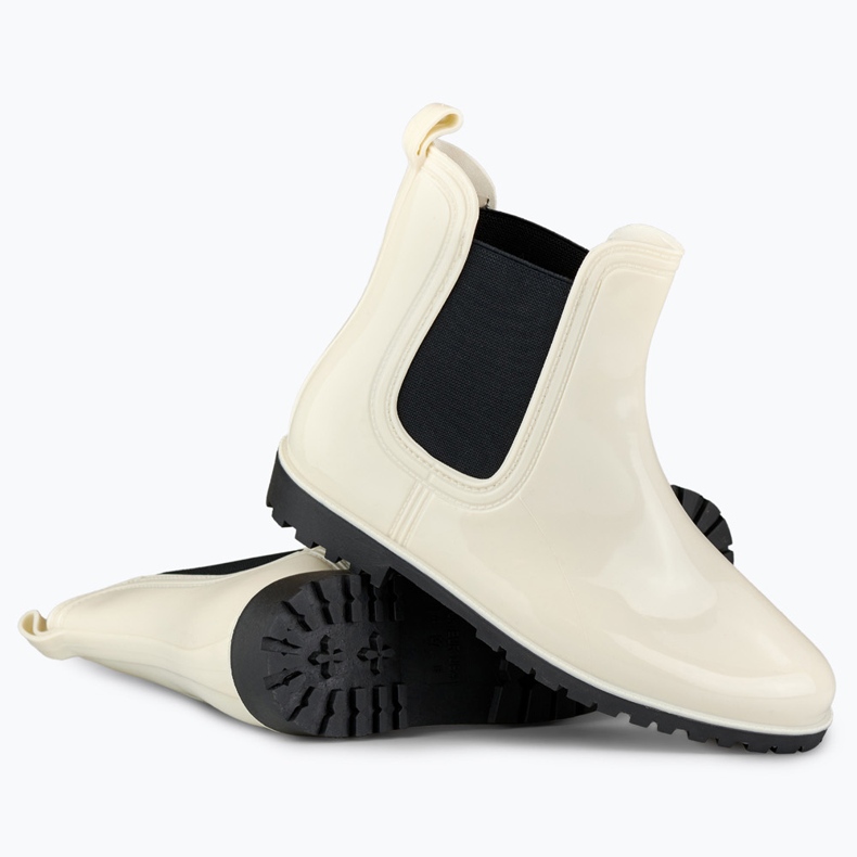 Klassische beige Gummistiefel für Damen 1