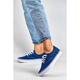 Klassische marineblaue Damen-Sneaker 3