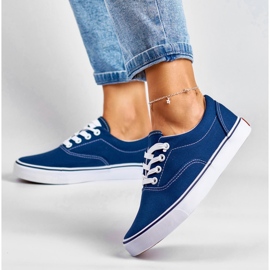 Klassische marineblaue Damen-Sneaker 6