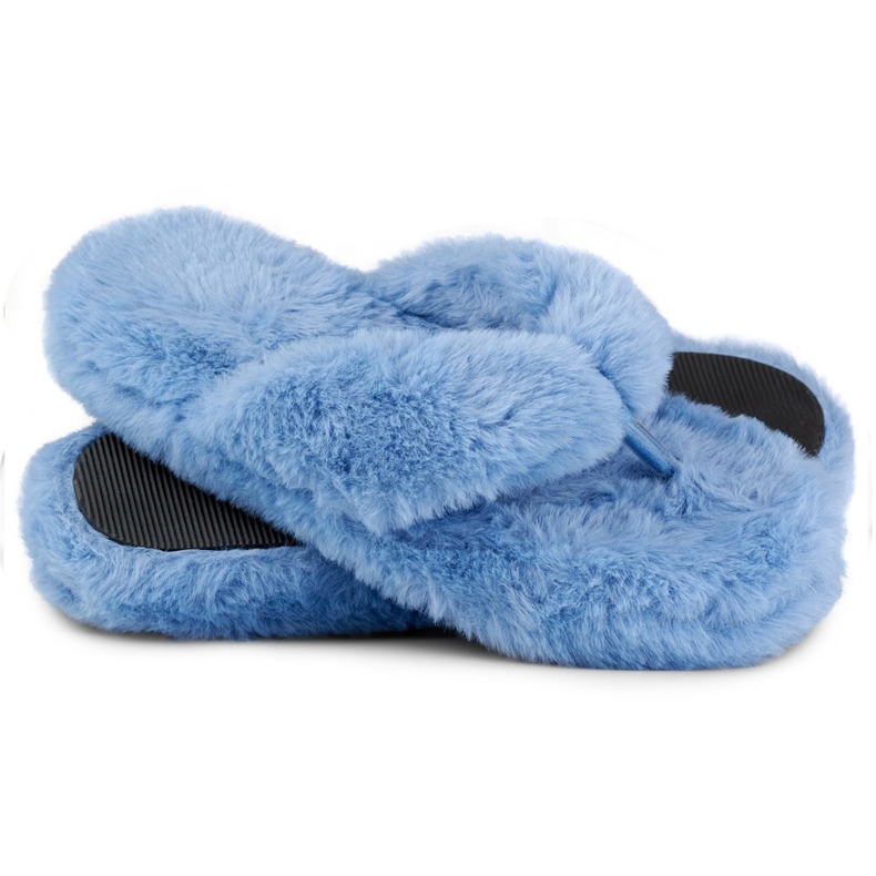 Pelzblaue Flip-Flops 1
