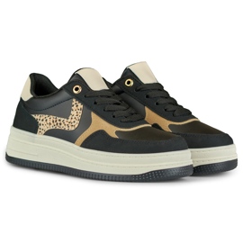 Schwarze Damen-Sneaker von Lara 2