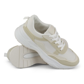 Klassische Violett-Damensneaker beige 1