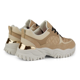 Beige Damen-Sneaker von Bellis 2