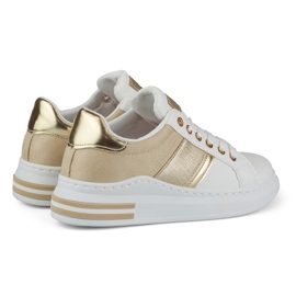 Lässige Damen-Sneaker in Weiß und Beige 1