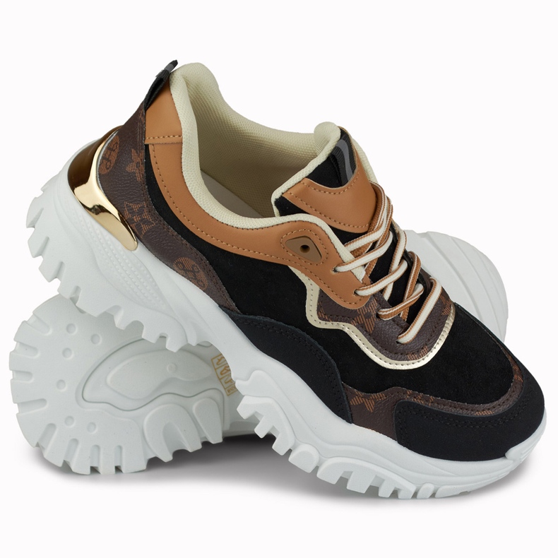 Damen-Sneaker mit Fanny-Aufdruck schwarz 1