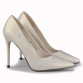 Mattsilberne High Heels von Fansy 1