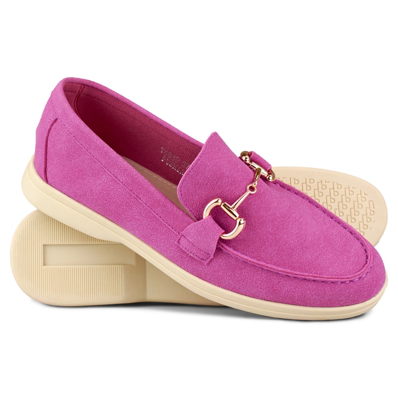 Bequeme Damen-Loafer in zartem Rosa 1