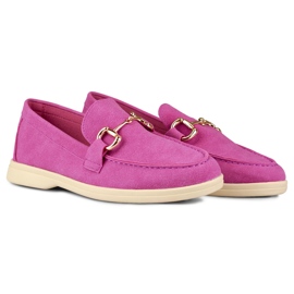 Bequeme Damen-Loafer in zartem Rosa 2