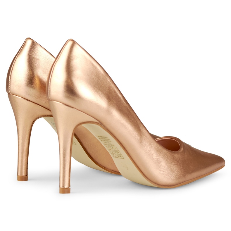 Goldene klassische Anstecknadeln aus Öko-Leder 1