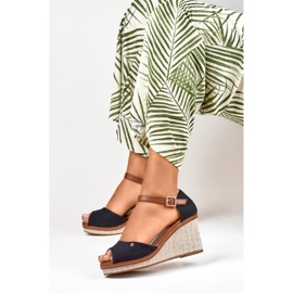 Schwarze Keilsandaletten für Damen von Tomm 1