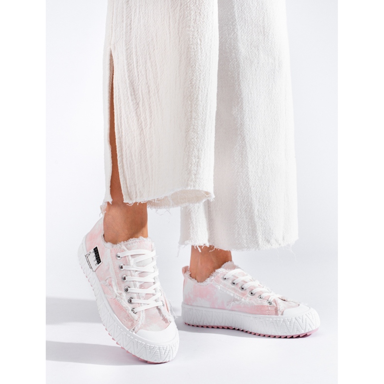 Rosa Plateau-Sneaker von Shelovet 1