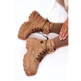 Damenstiefel Memory Foam Big Star KK274366 Beige 4