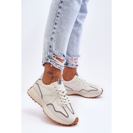 FJ1 Damen Sportschuhe Beige Faro weiß 1