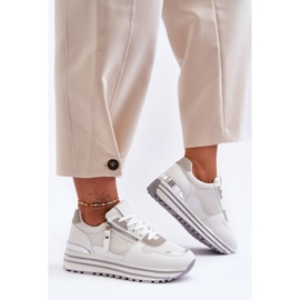 FJ1 Damen-Sportschuhe mit dekorativem Reißverschluss Weiß Cairo 2