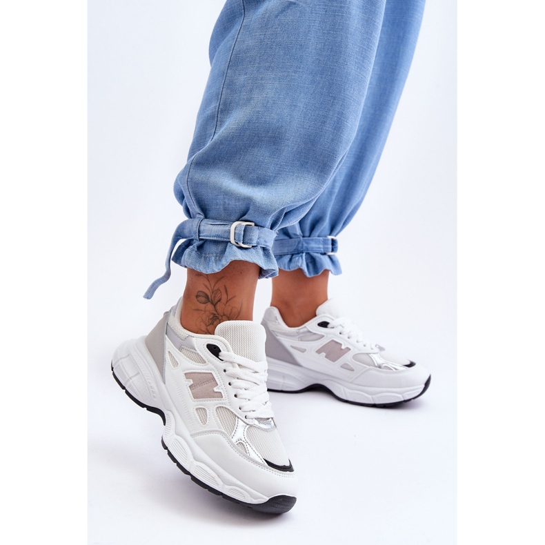 FG2 Modische Damen-Sportschuhe mit Mesh in Weiß „Venice“. 1