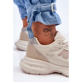 FG2 Modische Damen-Mesh-Sportschuhe Beige Venice 2