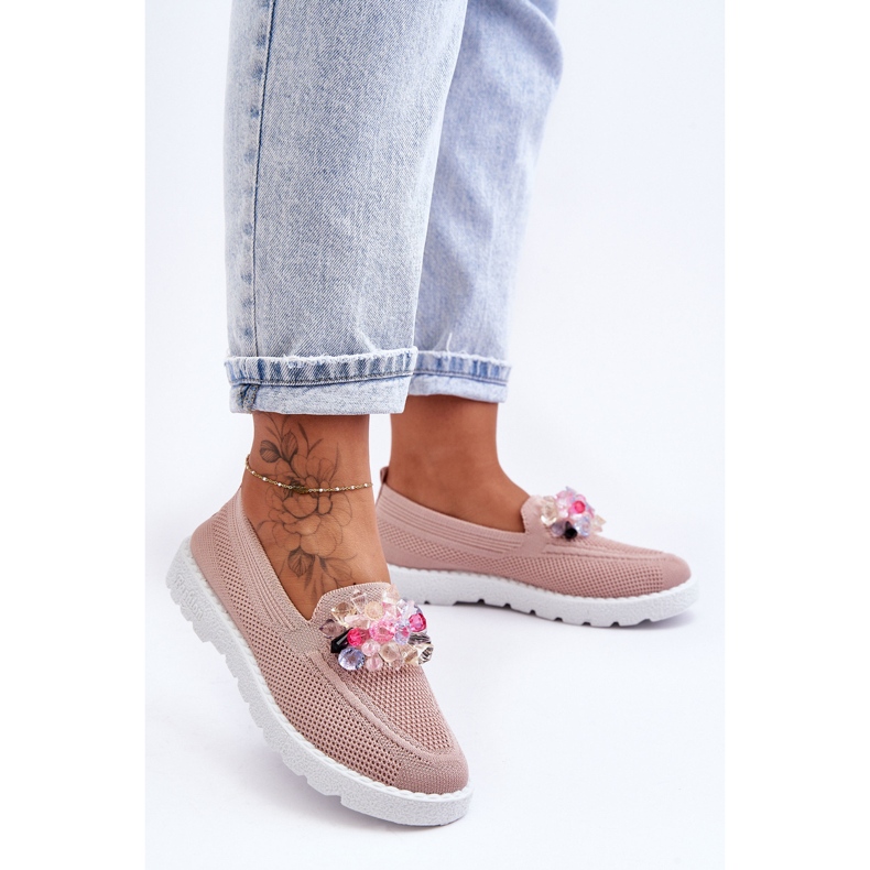 PM1 Slip-On-Sneaker für Damen mit Verzierungen Pink Taylor rosa 1