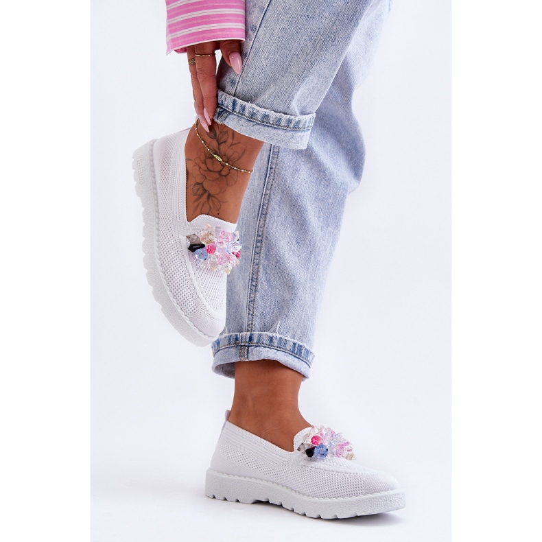 PM1 Slip-on-Sneaker für Damen mit Verzierung in Weiß von Taylor 2