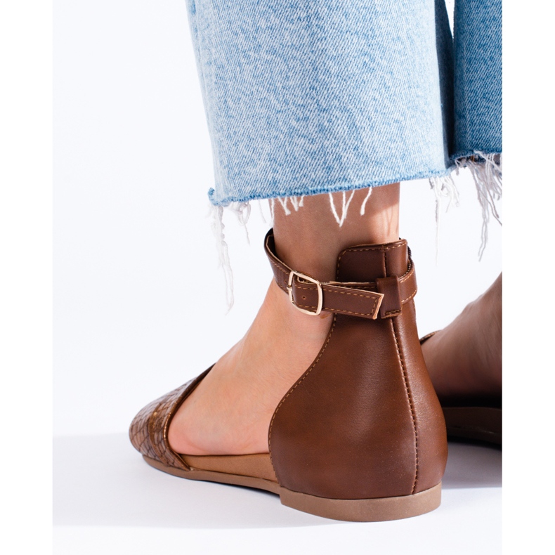 Daszyński Damen-Sandalen in Braun 1