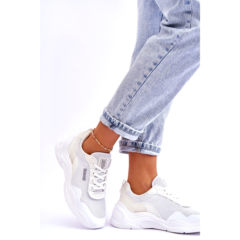 Damen Stoff Sportschuhe Memory Foam System Big Star LL274A064 Weiß 2