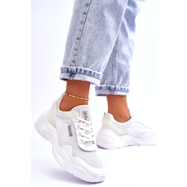 Damen Stoff Sportschuhe Memory Foam System Big Star LL274A064 Weiß 3