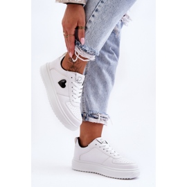 FJ1 Klassische Sportschuhe mit Herz-Schwarz-Weiß-Amore 2