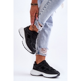FG2 Modische Damen-Sportschuhe mit Mesh Black Venice schwarz 1